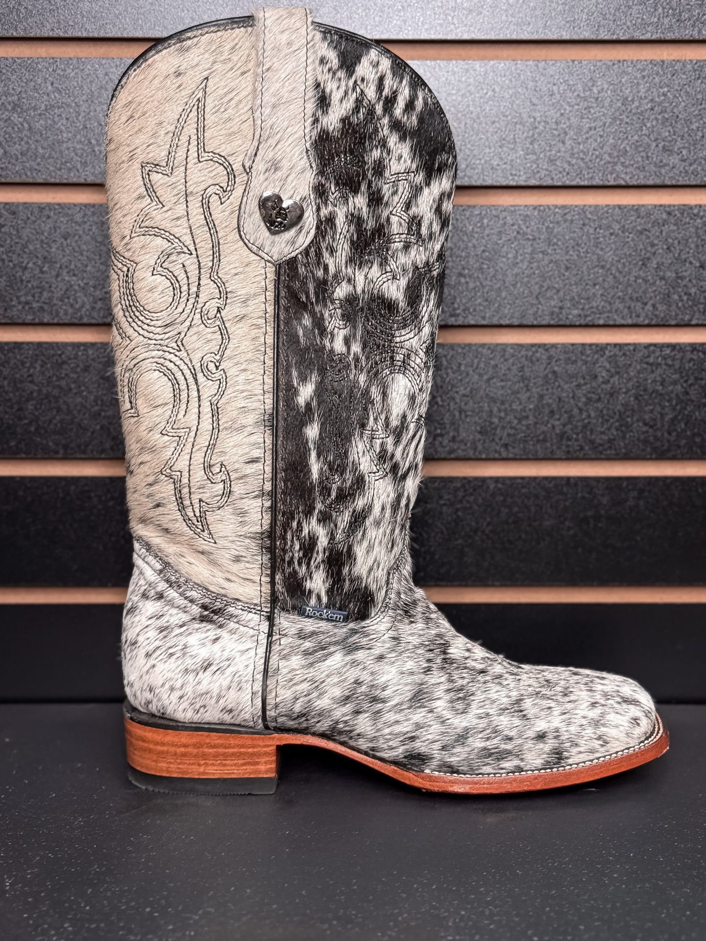 Women's Square Toe Cowhide Boot- Sz. 9