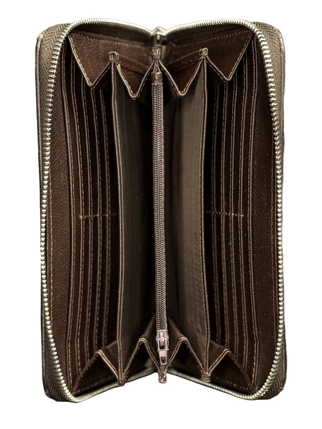 Cowhide Clutch | Brown and White