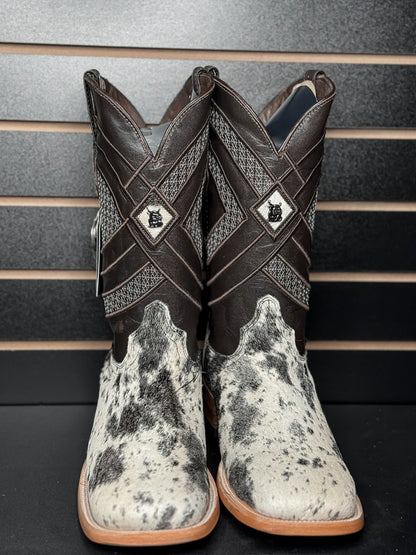 Men's Square Toe Cowhide Boot- Sz. 11