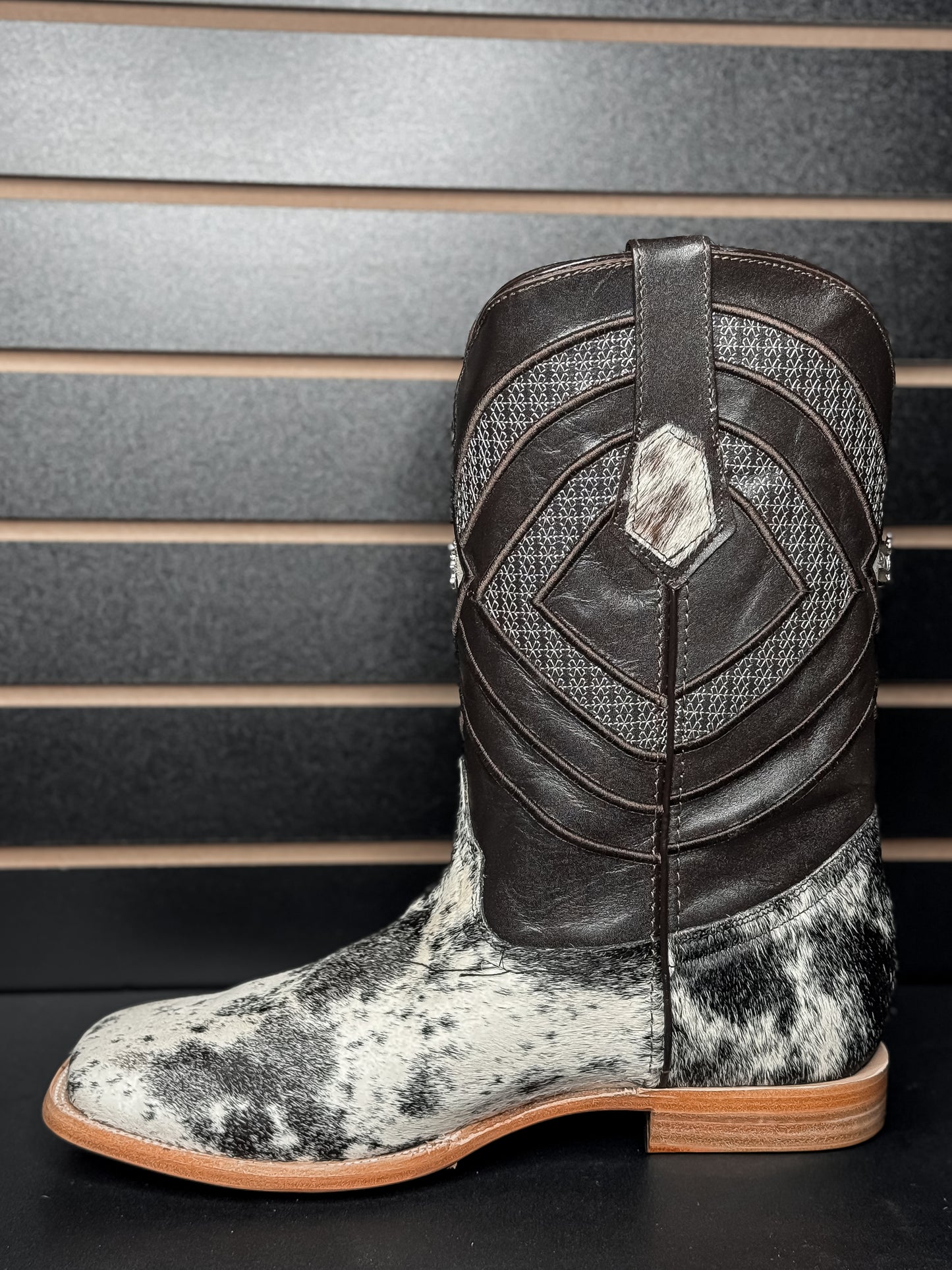 Men's Square Toe Cowhide Boot- Sz. 11