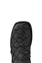 Red Bottom Outlaw | Pirarucu Fish Print Boot