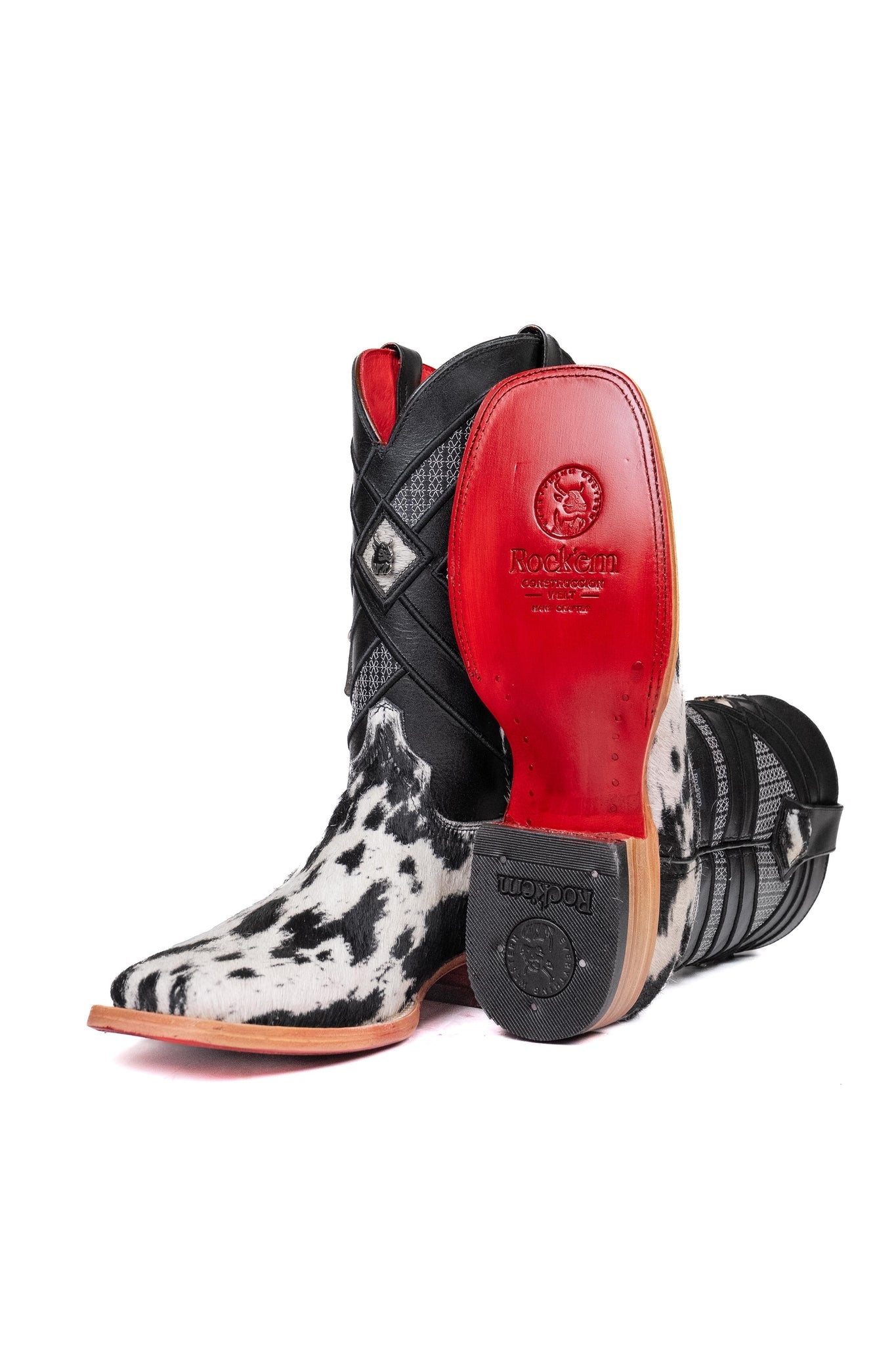 Cowhide Red Bottom | Men's Square Toe