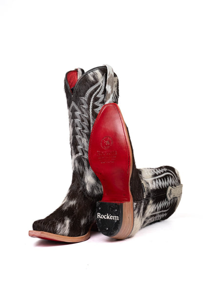 Cowhide Red Bottom | Snip Toe