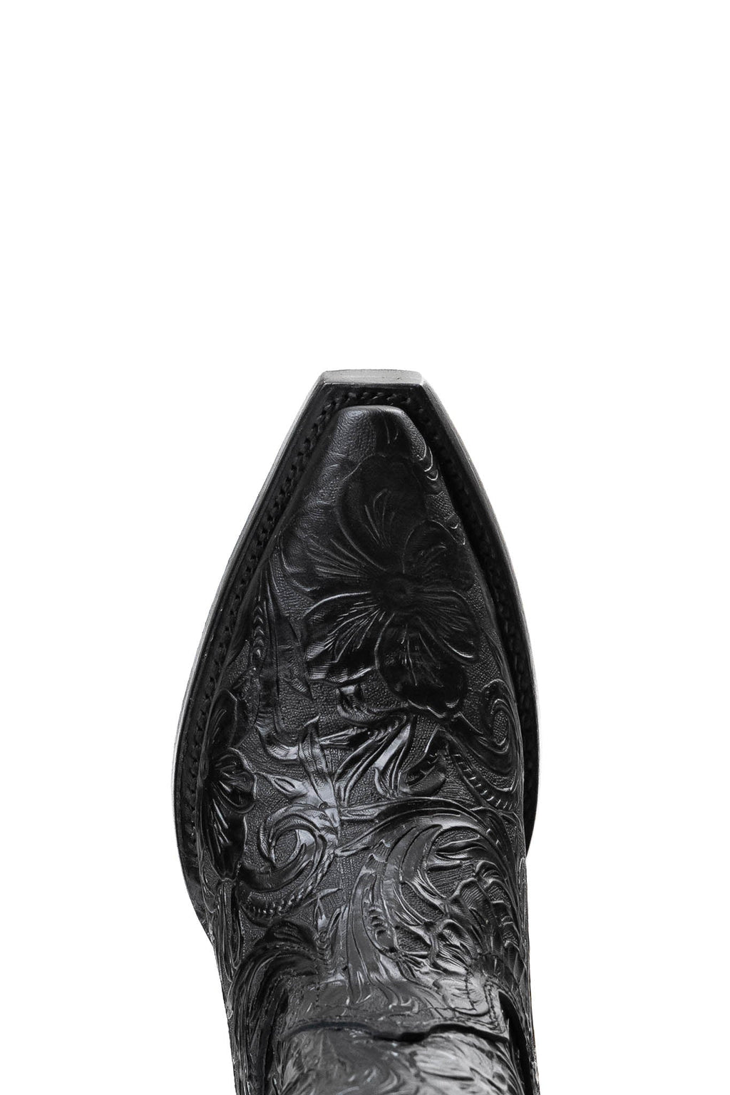 Milan Tooled Red Bottom | Wide Calf Snip Toe