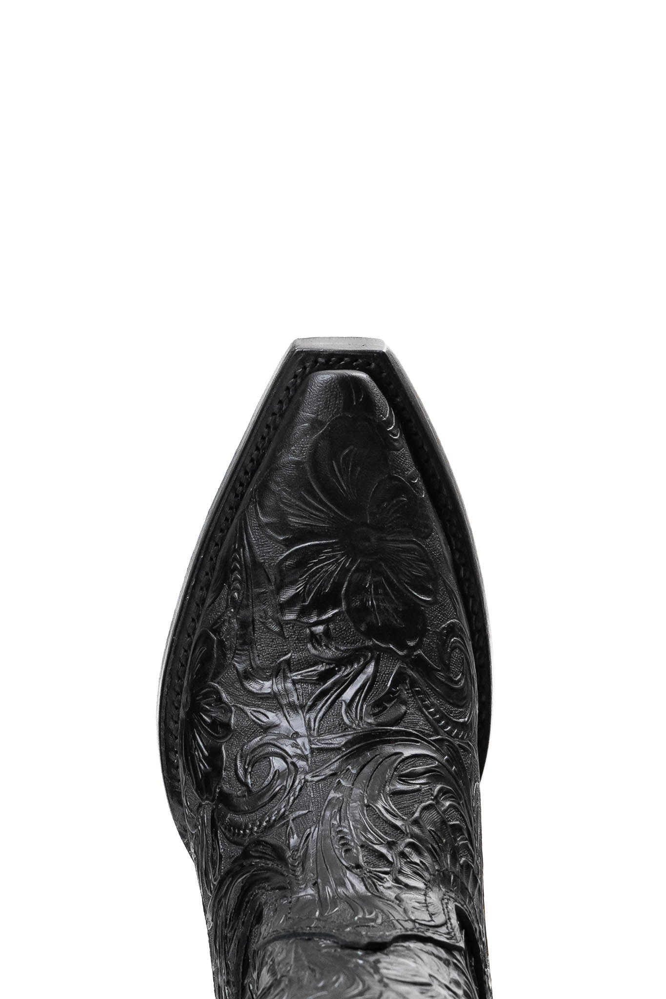 Milan Tooled Red Bottom | Wide Calf Snip Toe