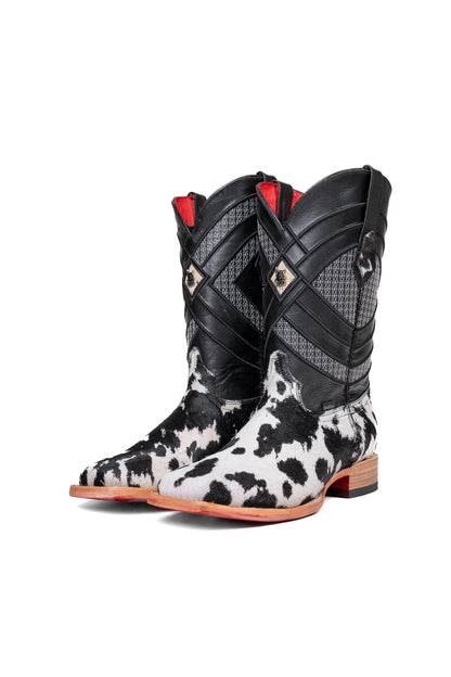 Cowhide Red Bottom | Men's Square Toe