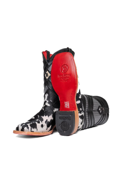 Cowhide Red Bottom | Men's Square Toe