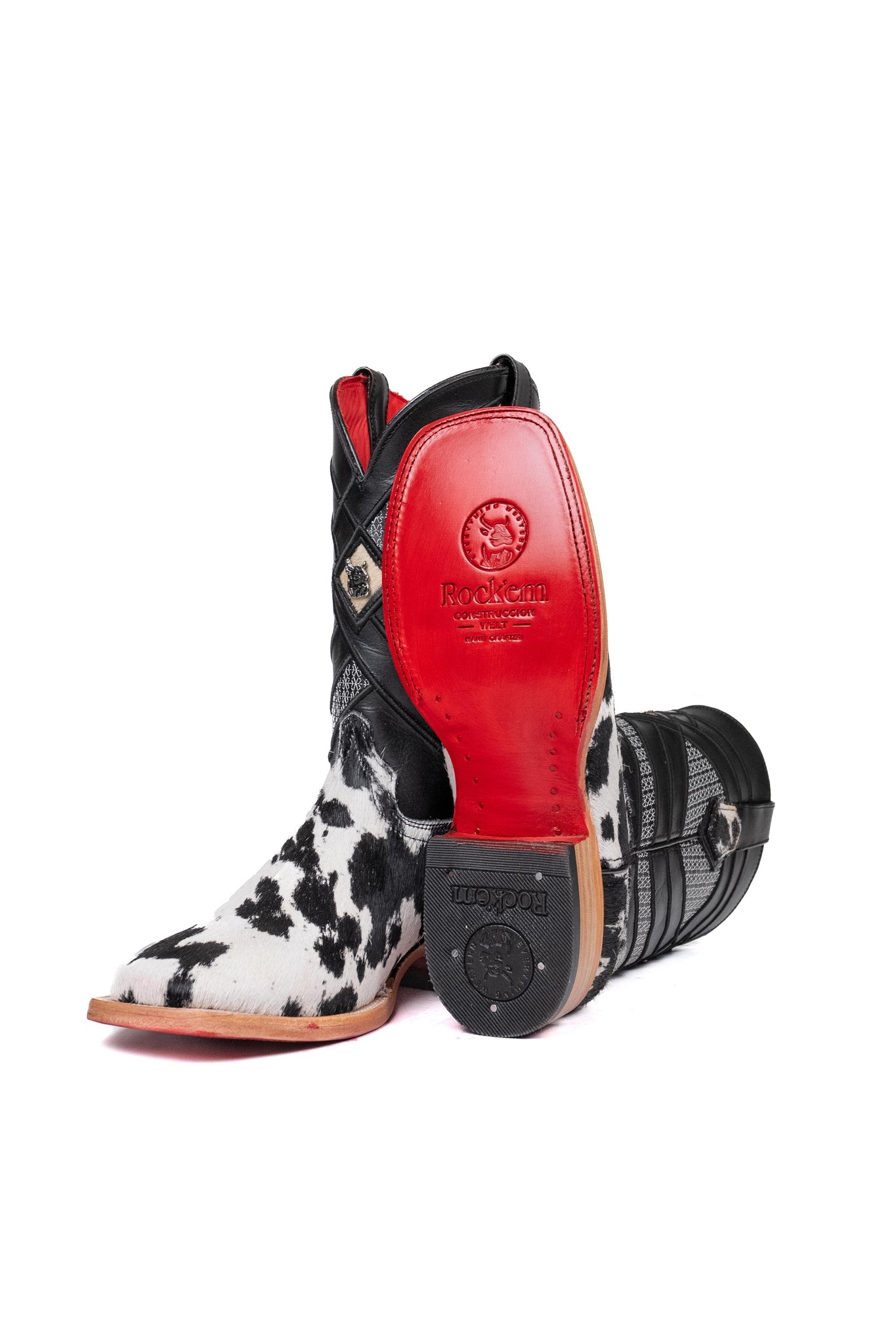 Cowhide Red Bottom | Men's Square Toe