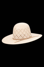 Diamonds In Ya Face | Open Crown Straw Hat