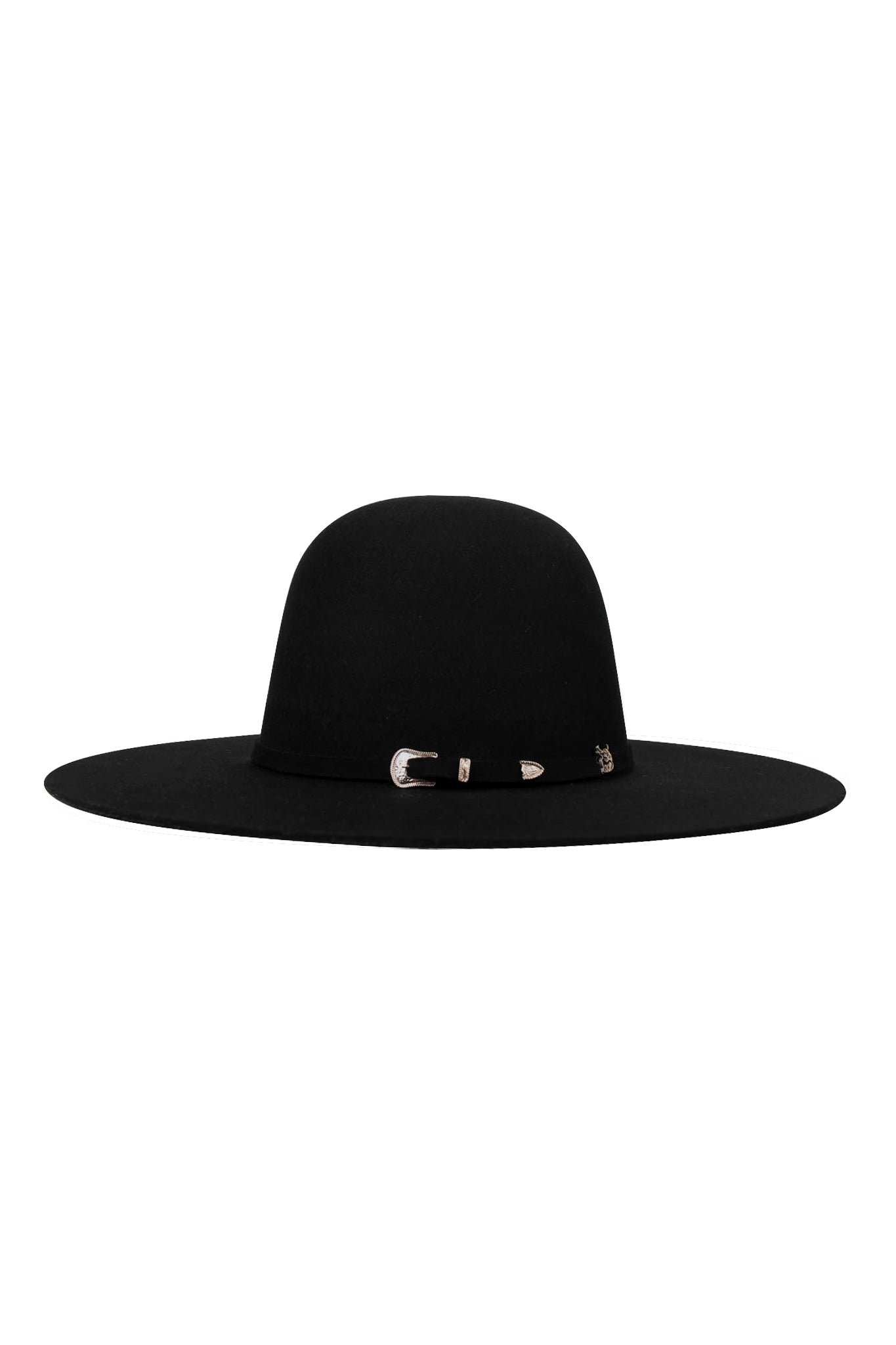 Black Open Crown | 4x Felt Hat