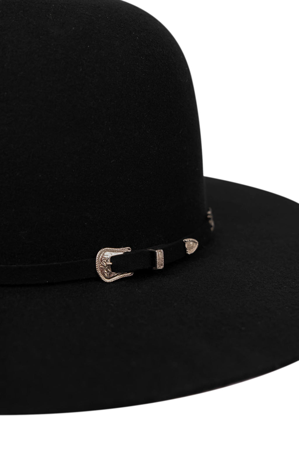 Black Open Crown | 4x Felt Hat