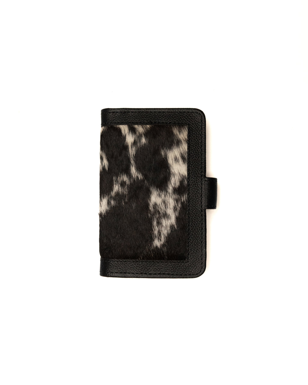 Unisex black cowhide wallet handcrafted by Third Coast, back view