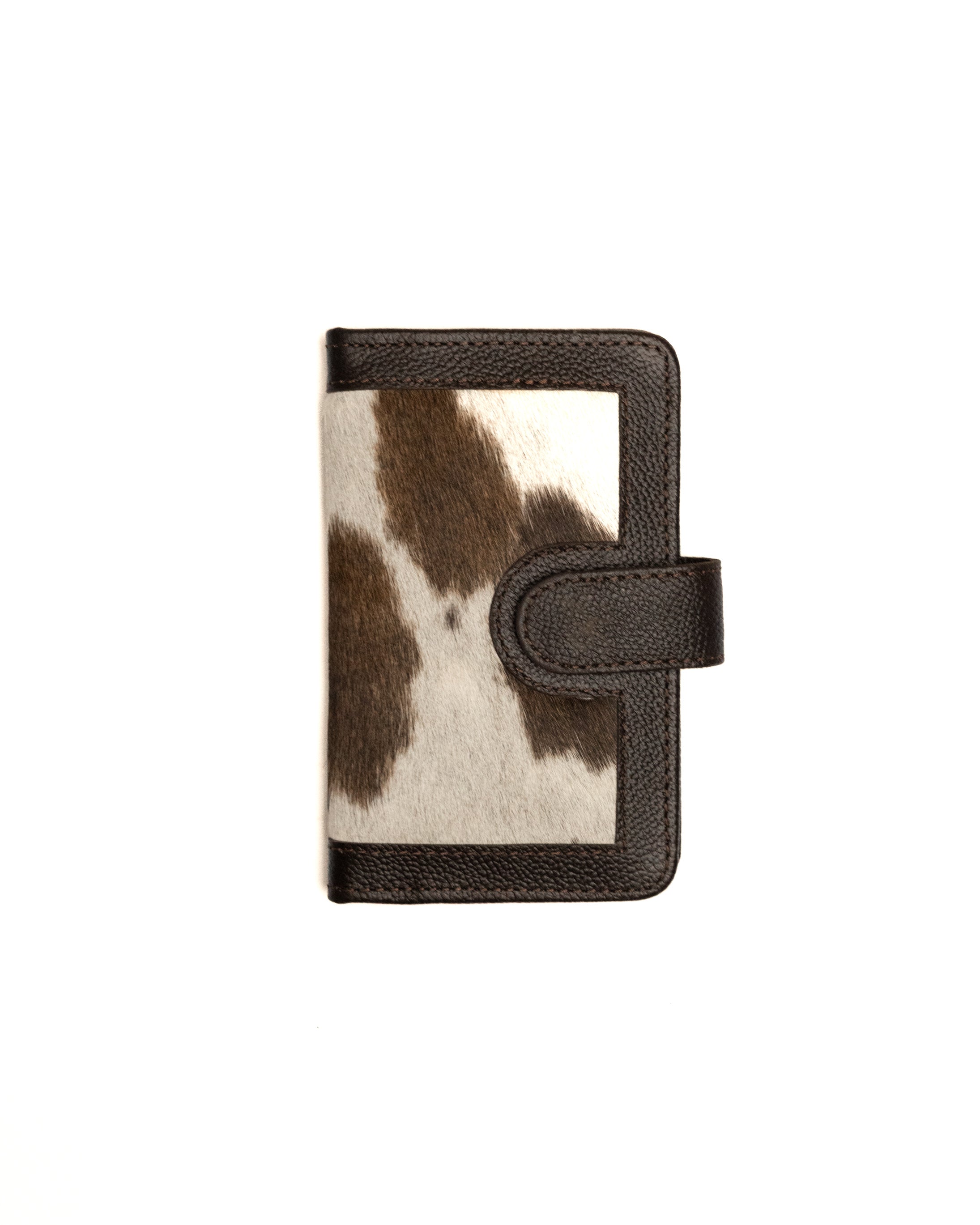 Unisex brown cowhide wallet handcrafted by Third Coast, front view