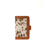 Unisex Red Angus cowhide wallet handcrafted by Third Coast, back view