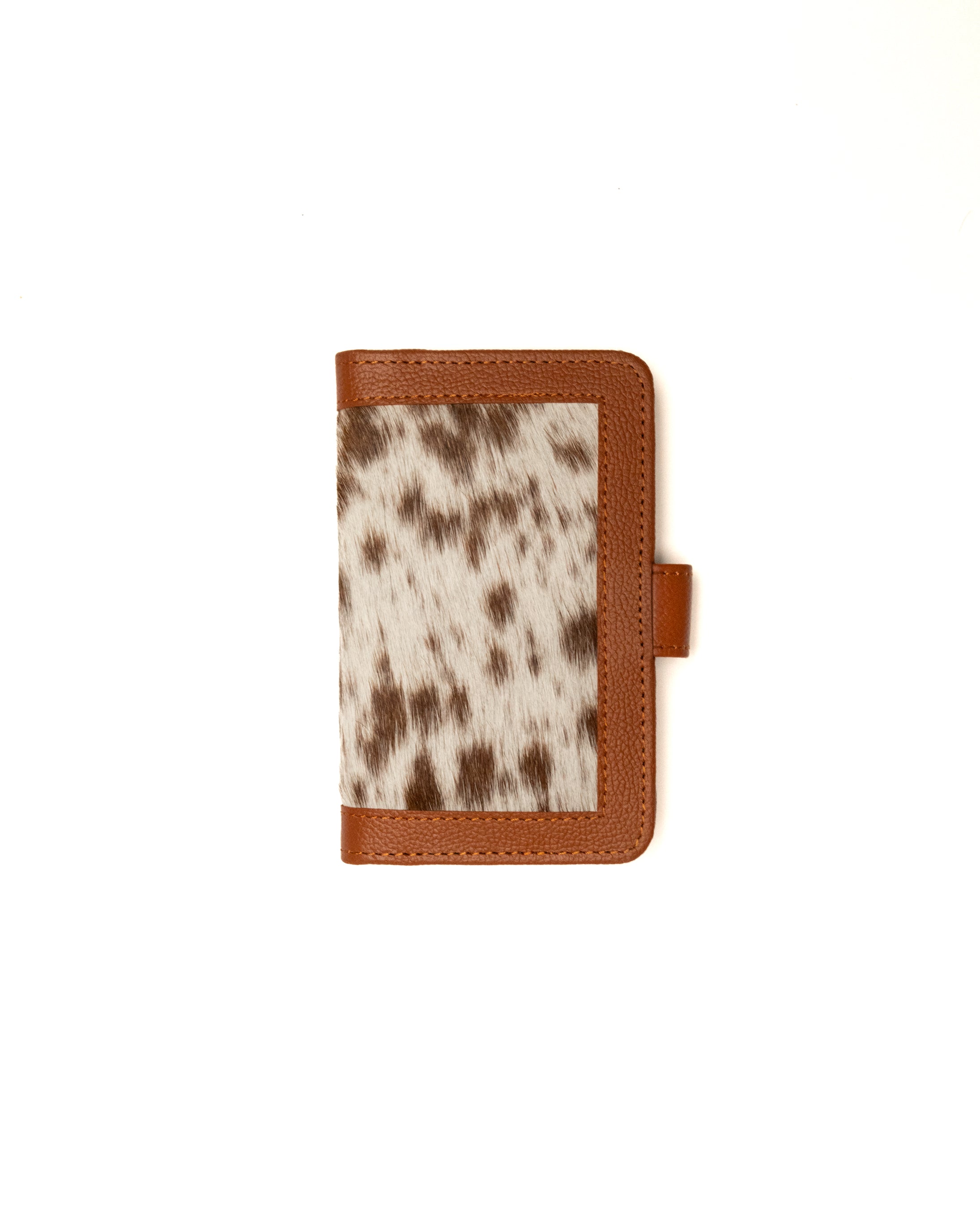Unisex Red Angus cowhide wallet handcrafted by Third Coast, back view