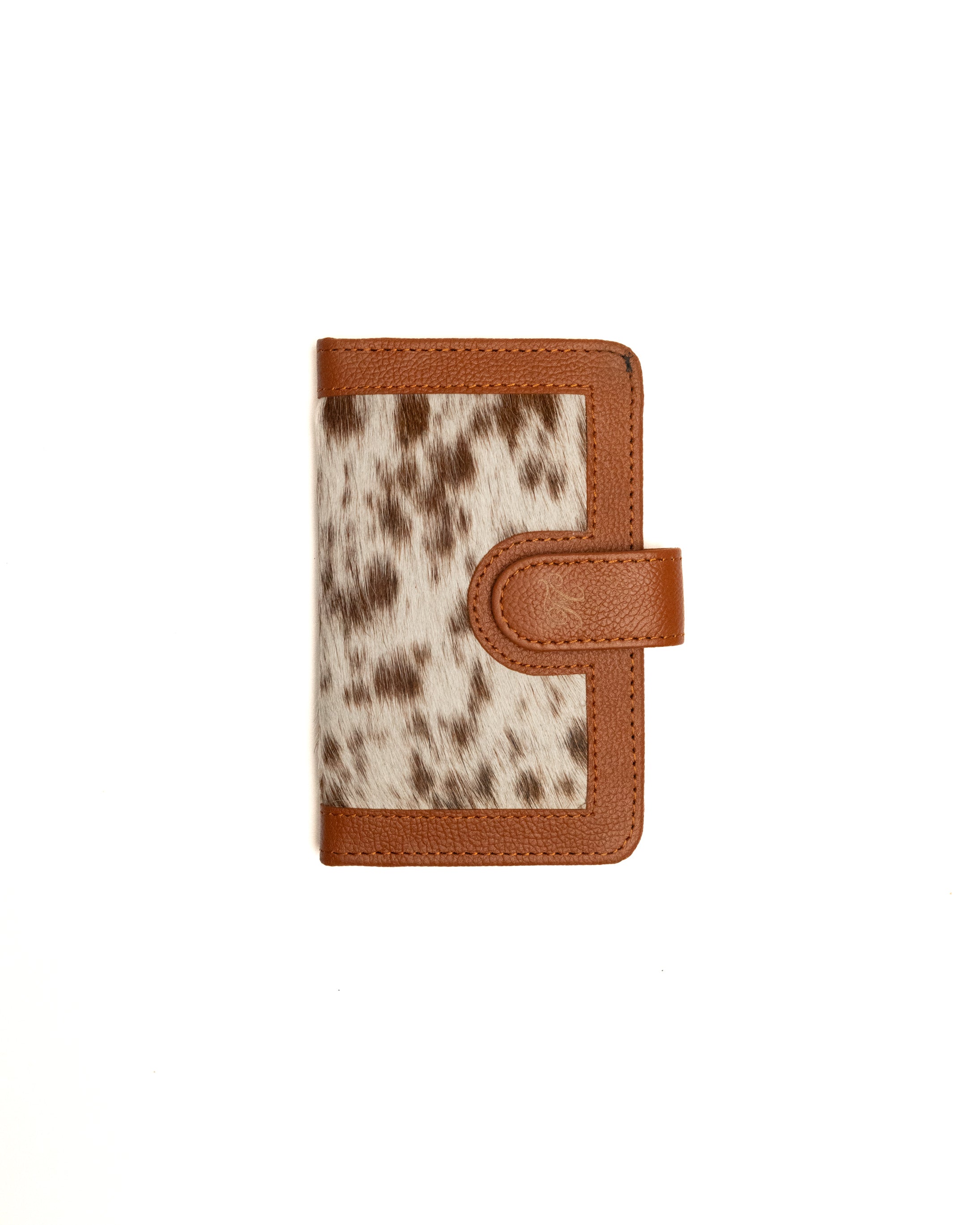 Unisex Red Angus cowhide wallet handcrafted by Third Coast, front view